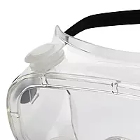 Sellstrom Flexible, Soft, Indirect Vent, Protective Safety Goggle, Clear Body, Uncoated, Clear Lens, Black Adjustable Strap