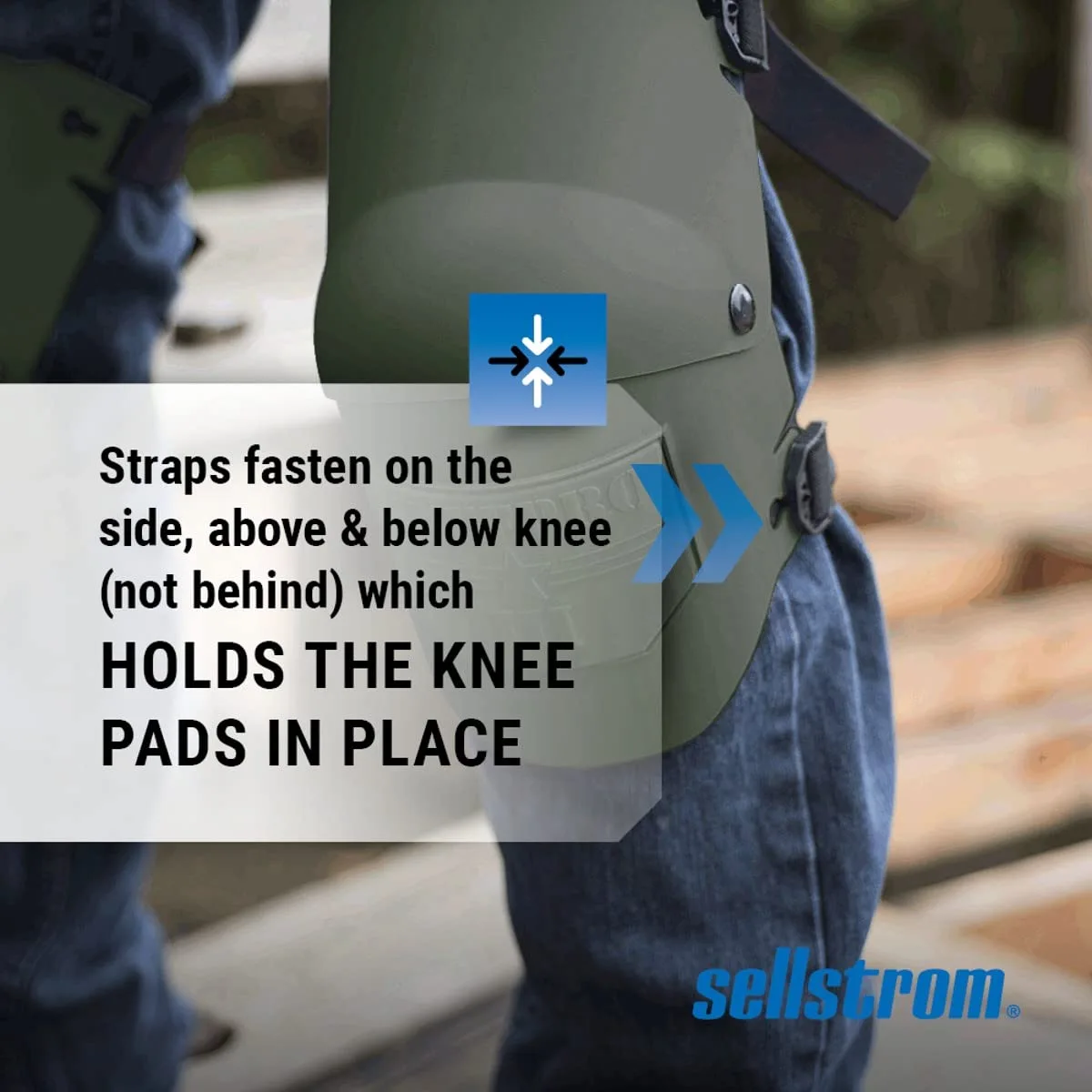 Sellstrom KneePro Ultra Flex III Professional Knee Pads with Triple-Layer Foam, Hinged Design & Speed Clips