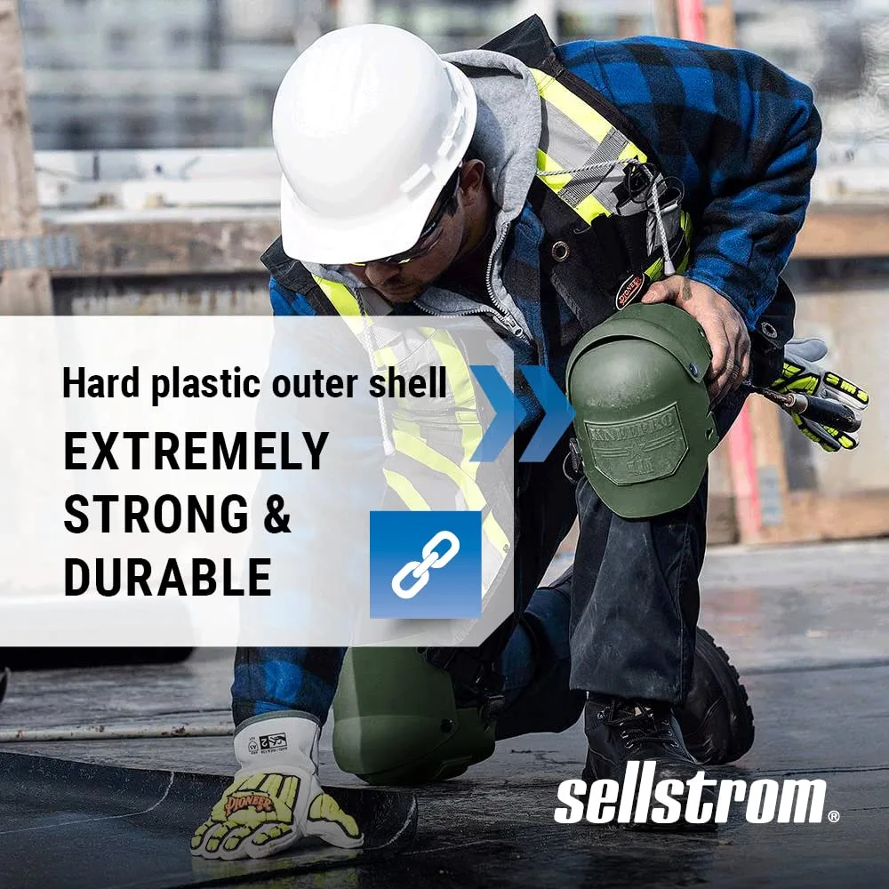 Sellstrom KneePro Ultra Flex III Professional Knee Pads with Triple-Layer Foam, Hinged Design & Speed Clips