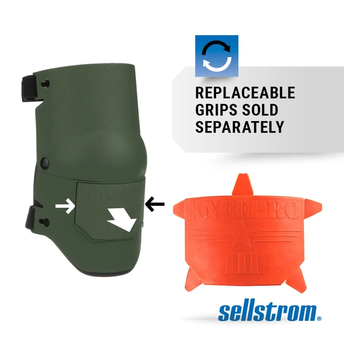 Sellstrom KneePro Ultra Flex III Professional Knee Pads with Triple-Layer Foam, Hinged Design & Speed Clips