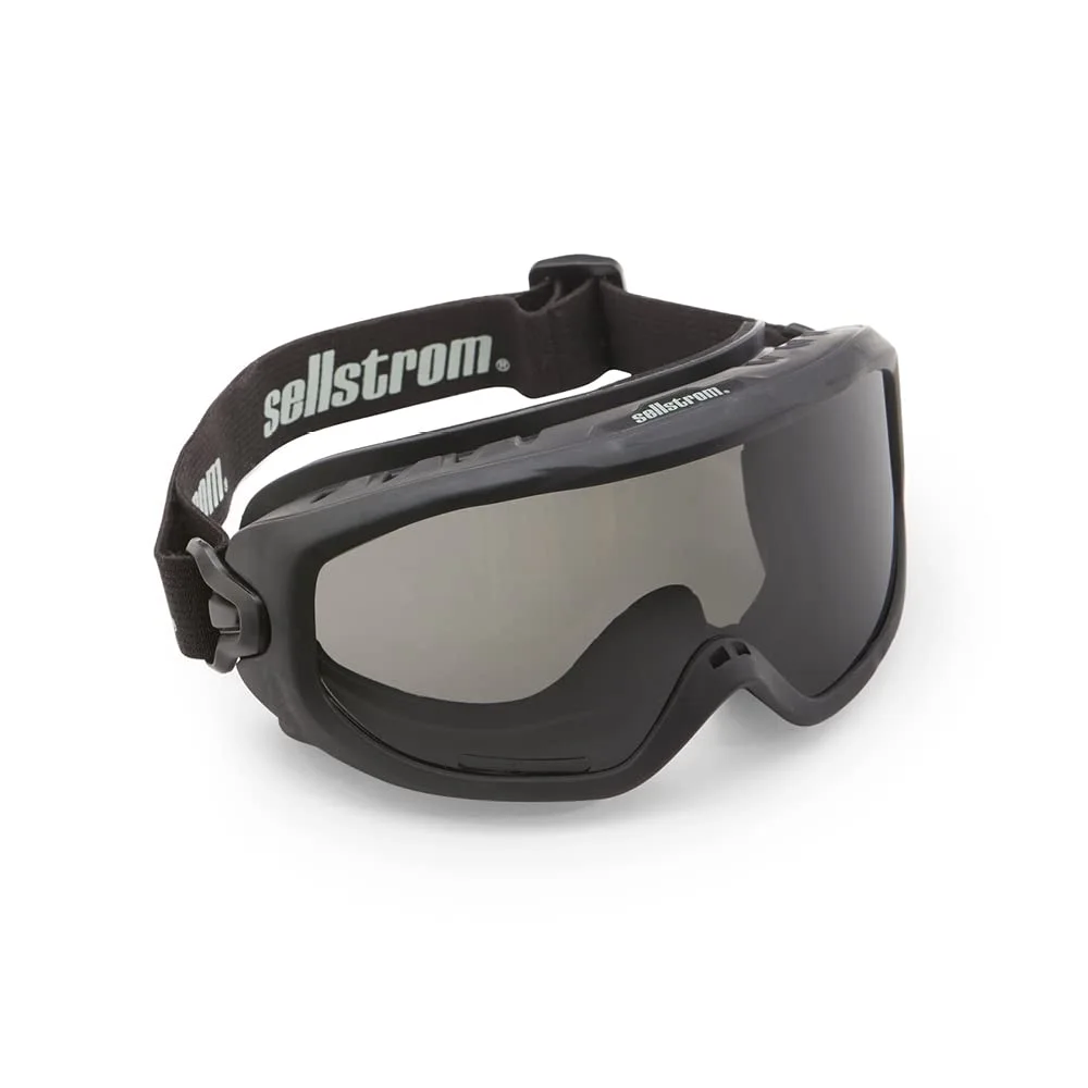SELLSTROM Odyssey II Wildland Fire Safety Goggles - Anti-Fog, Anti-Scratch Eye Protection, FR Strap, Fits Over Glasses