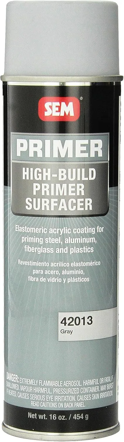 SEM 42013 Grey High Build Acrylic Primer - 16 oz.