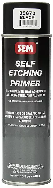 SEM 39673 Black Self Etching Primer - 15.5 oz.