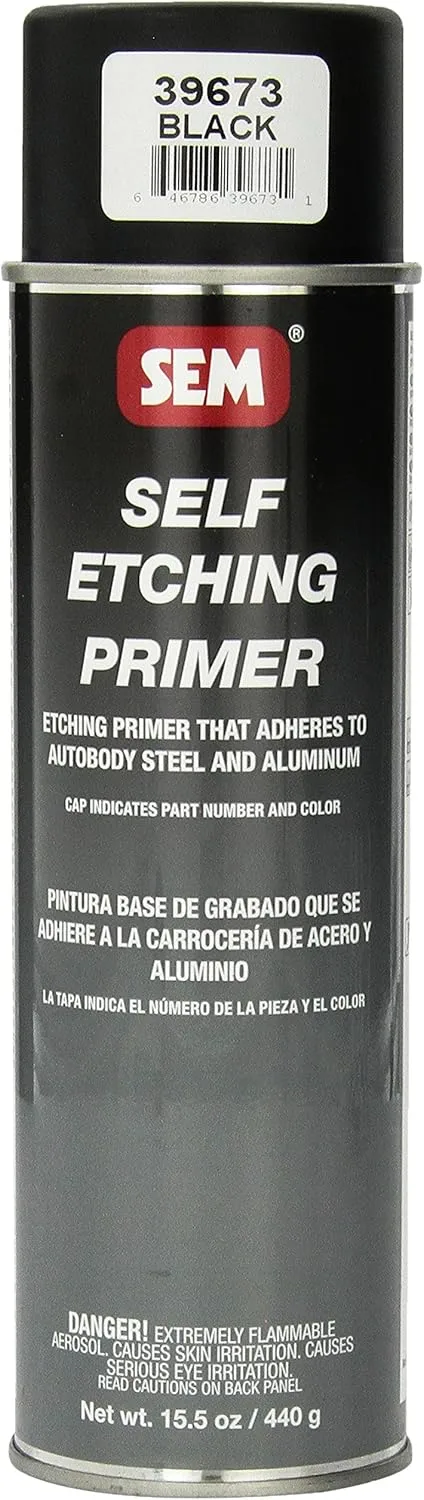 SEM 39673 Black Self Etching Primer - 15.5 oz.