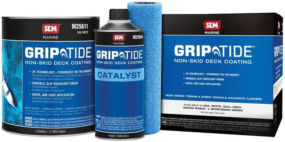 SEM GripTide™ Non-Skid Deck Coating Kit - Sail White