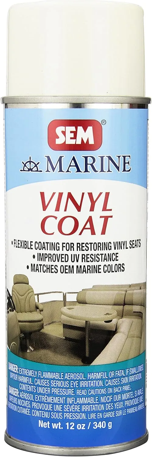 SEM M25063 Ranger White Marine Vinyl Coat - 12 oz.