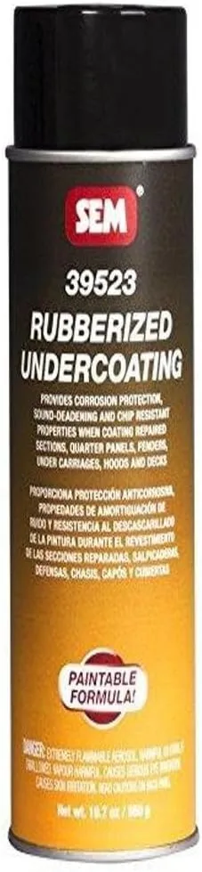 SEM Rubberized Undercoating - 24oz Aerosol Can - Black