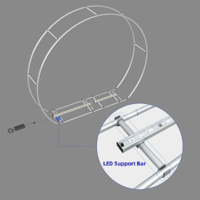 3D Circle Backdrop Light Up