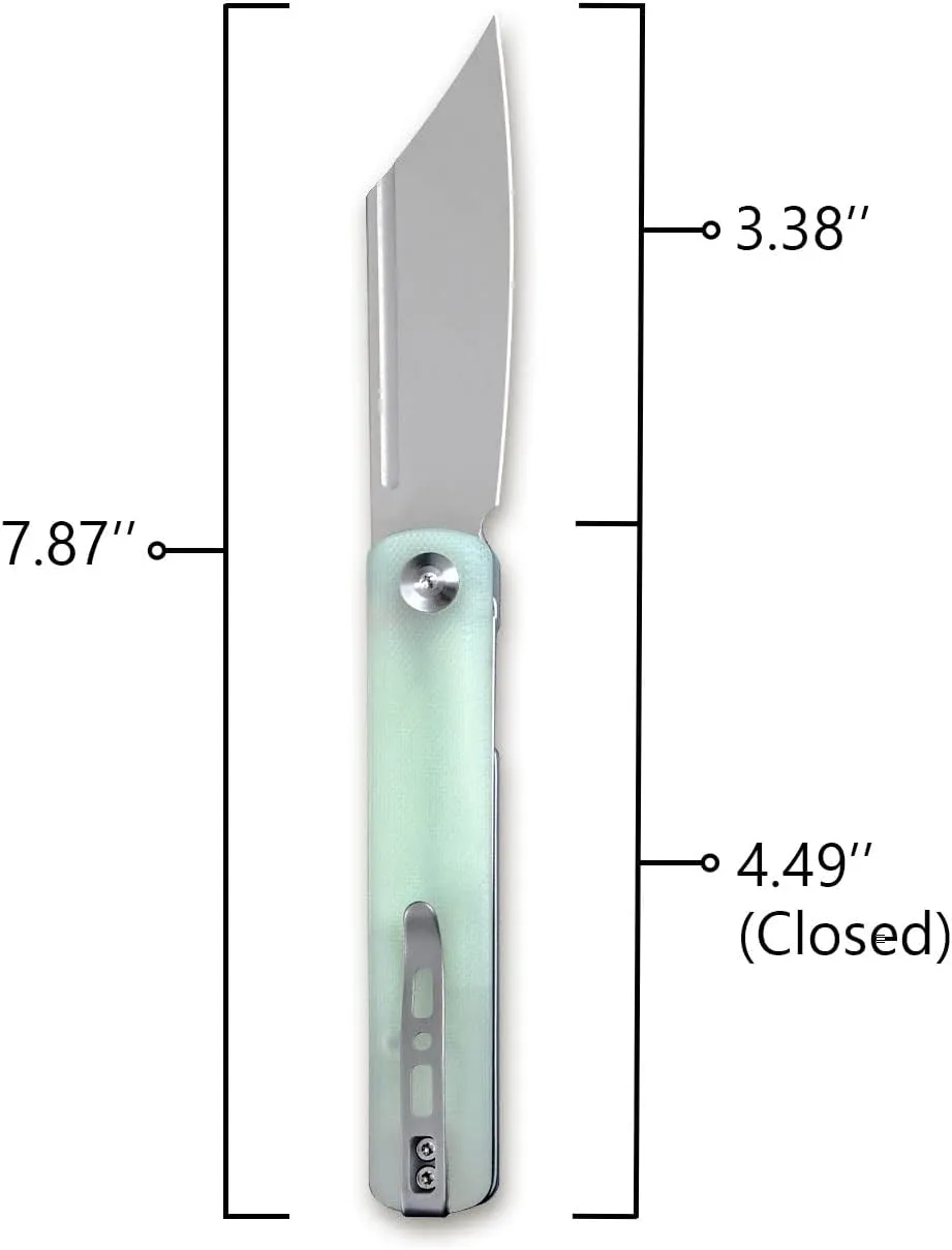 SENCUT Bronte Folding Pocket Knife with Front Flipper, 3.38 Inch 9Cr18MoV Reverse Tanto Blade