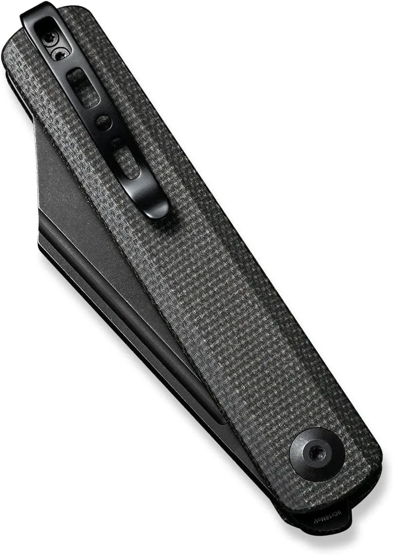 SENCUT Bronte Folding Pocket Knife with Front Flipper, 3.38 Inch 9Cr18MoV Reverse Tanto Blade