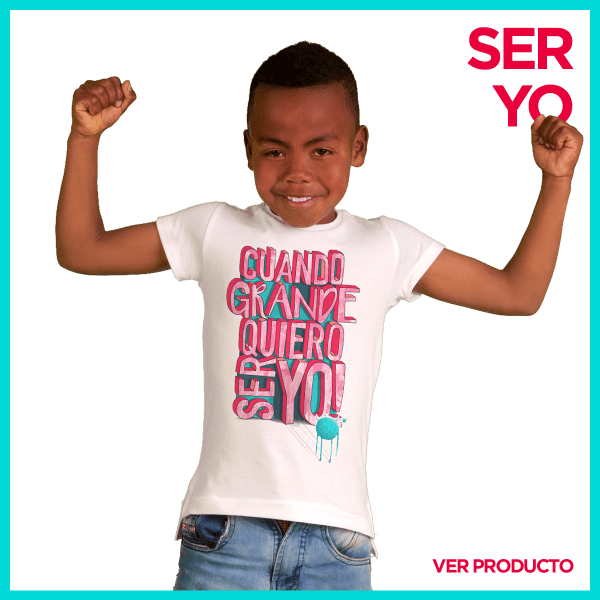 Camiseta Blanca ¡Cuando grande quiero ser yo!