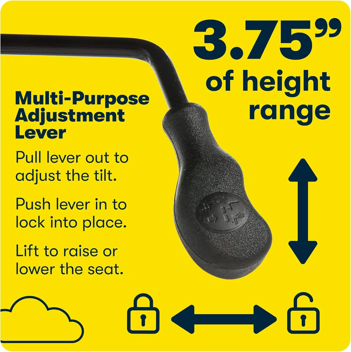 Serta Hannah Executive Home Office Desk Chair, Ergonomic Mid-Back with Lumbar Support, Firm Seat Cushion