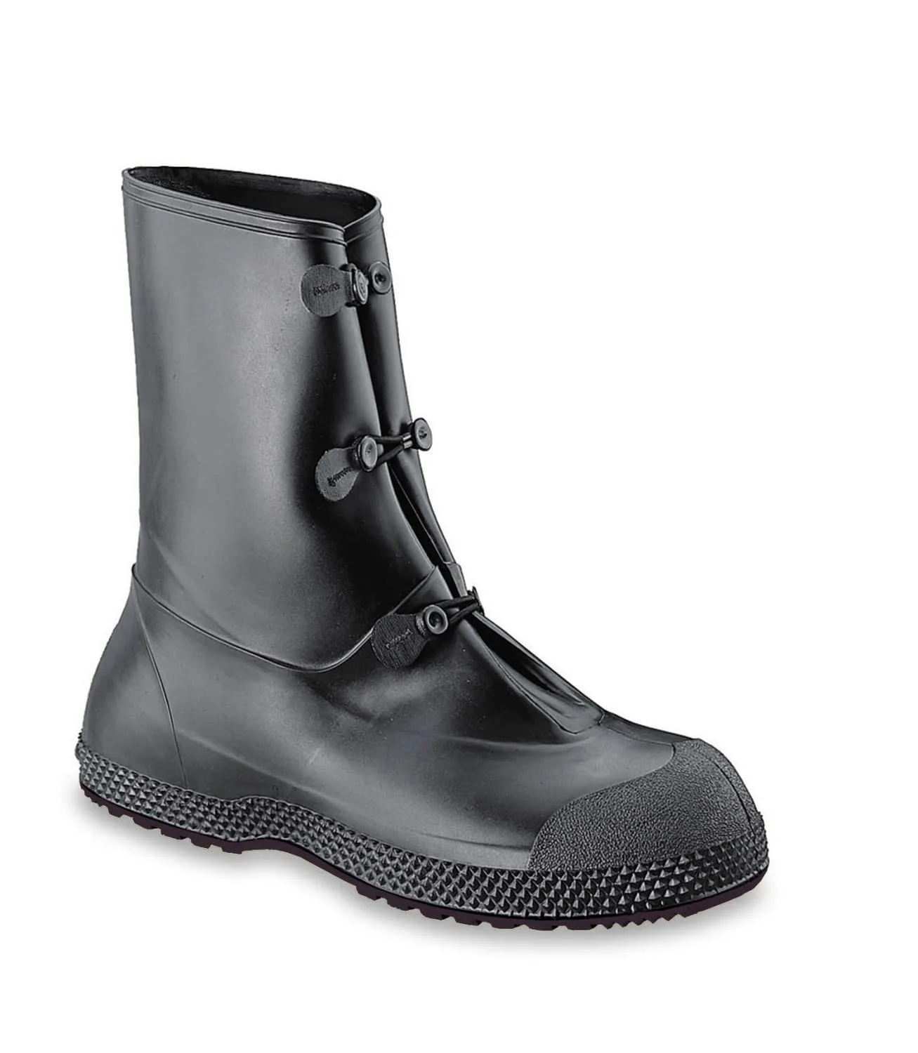 Servus SuperFit 12" PVC Dual Compound Men's Overboots, Black XL (size 14-15 boots) Black (11001-bagged)