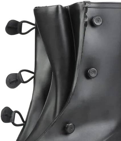 Servus SuperFit 12" PVC Dual Compound Men's Overboots, Black XL (size 14-15 boots) Black (11001-bagged)