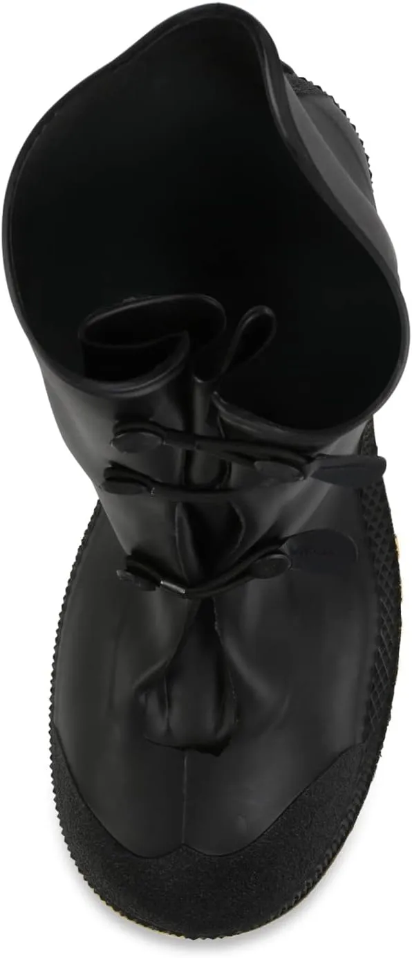 Servus SuperFit 12" PVC Dual Compound Men's Overboots, Black XL (size 14-15 boots) Black (11001-bagged)