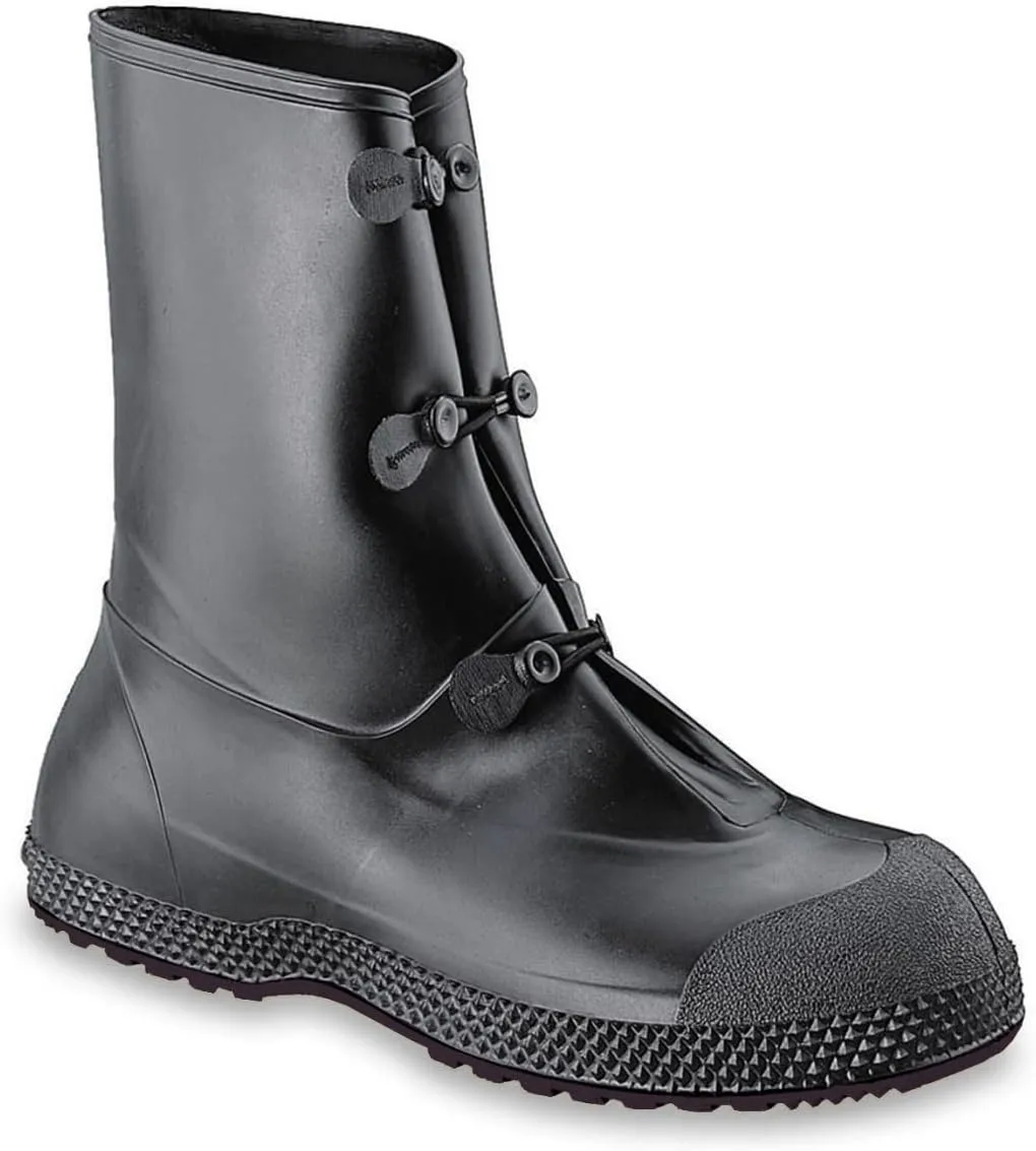 Servus SuperFit 12" PVC Dual Compound Men's Overboots, Black XL (size 14-15 boots) Black (11001-bagged)