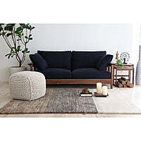 Smith Sofa In Dark Blue Color - Three Seater Smith Sofa In Dark Blue Color - Three Seater