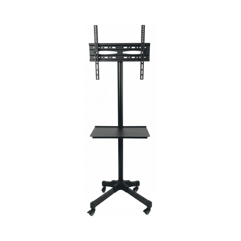 TC60 Trolly TV Stand Wheels & Shelf for 55 Inch TVs | 40kg Capacity