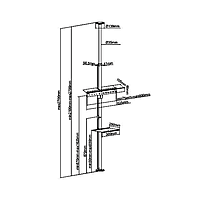 SKILLTECH SH FC01 Floor-To-Ceiling TV Mount