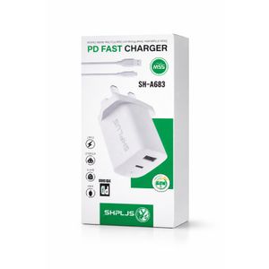 SHplus 55W Output PD Fast & Speed Charger With Cable (SH-A683)