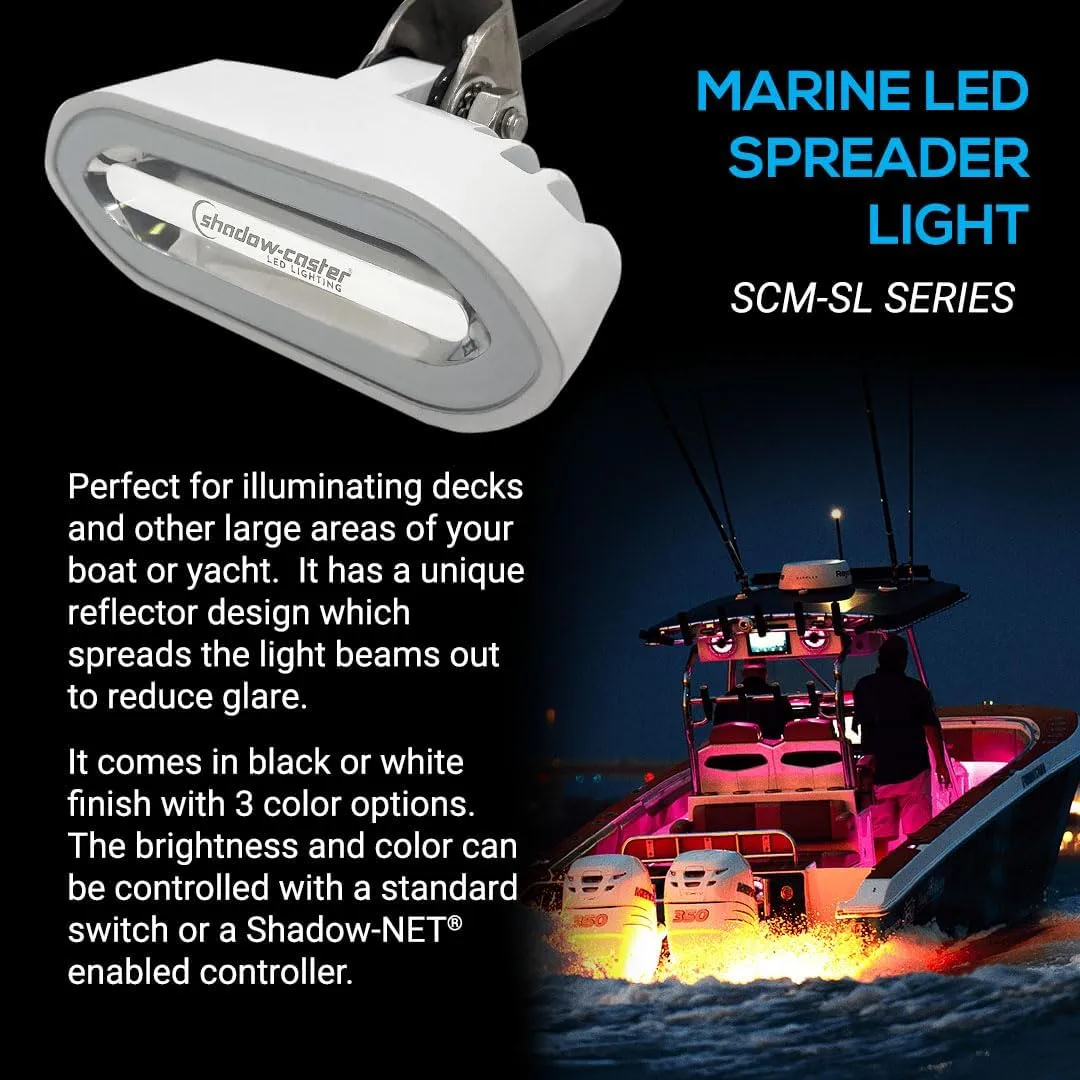 SHADOW-CASTER Bracket Mount LED Spreader Light - White Housing