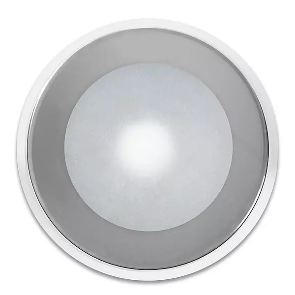 Shadow-Caster DLX Series Down Light - White Housing - RGB - Chrome Bezel