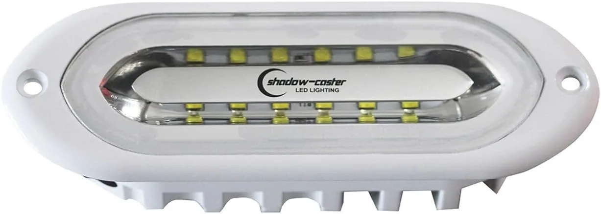 Shadow-Caster SCM-SL Series Flush Mount Spreader Light - White Housing - White/Blue/Red