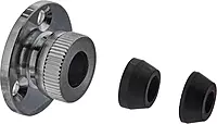Shakespeare 4184 Chrome-Plated Cable Outlet for RG-8/AU, 8X, 58, 59, 213 Coax Cables