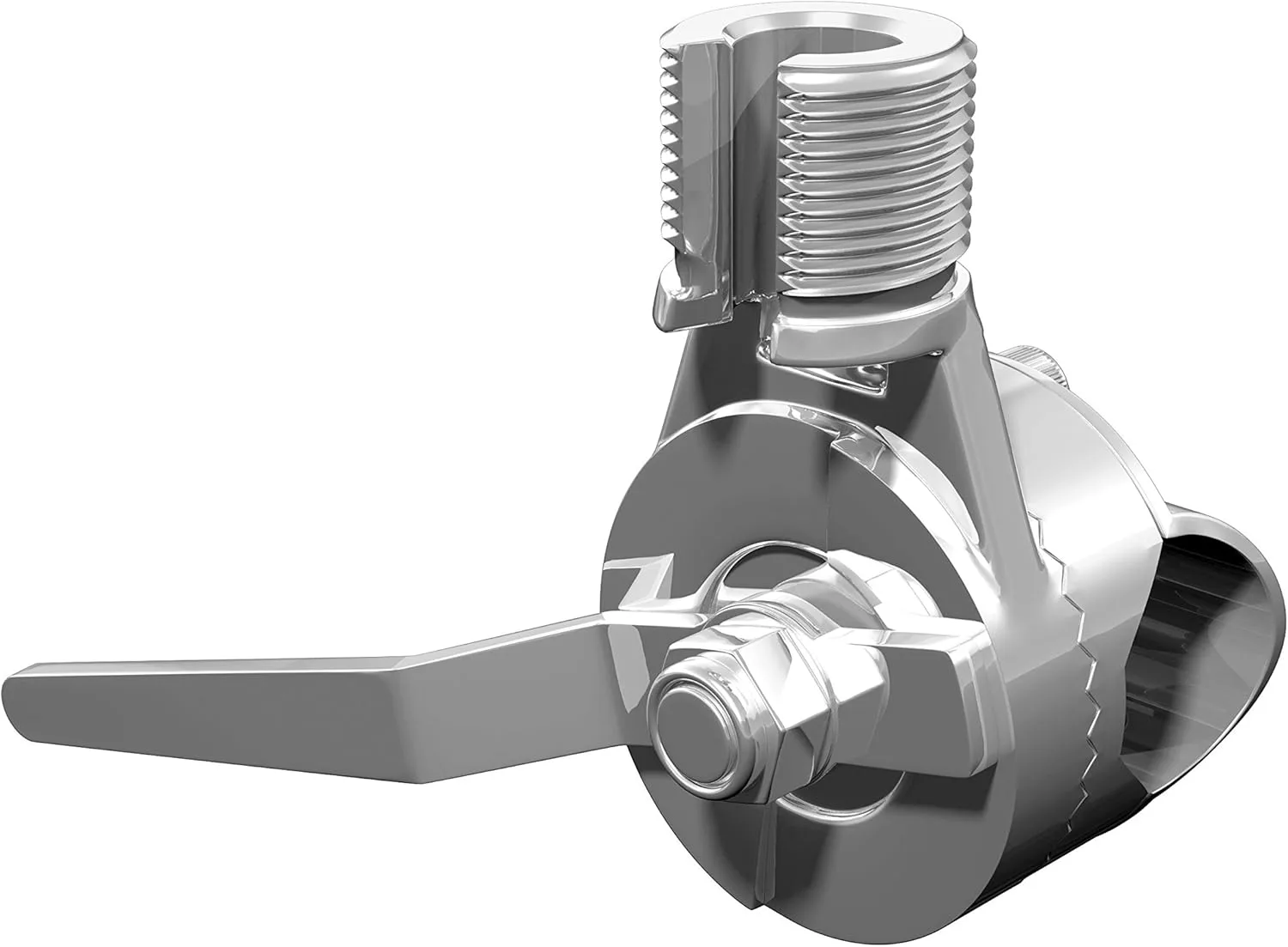 Shakespeare 4190 Stainless Steel Ratchet Rail Mount, Medium, Silver