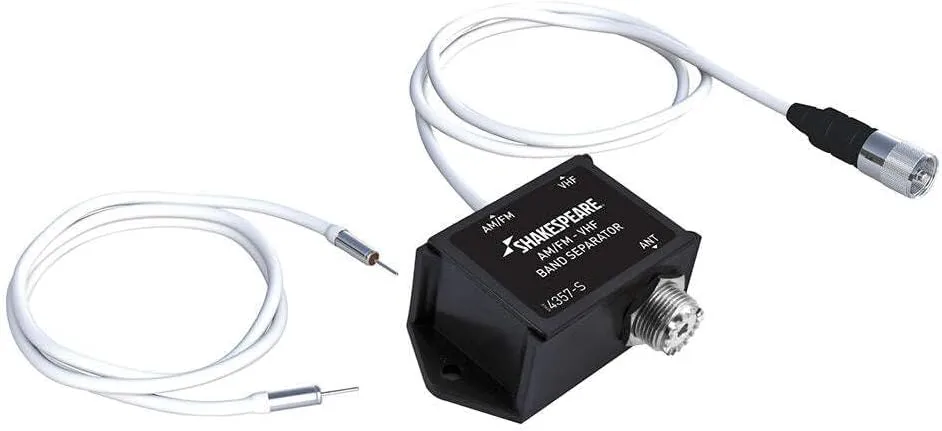 Shakespeare 4357-S Base-Loaded AM / FM / VHF Separator
