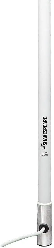 Shakespeare 5120 8' AM/FM Stereo Antenna with 15' RG-62 cable