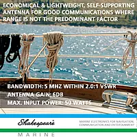 Shakespeare 5206-N White 8' Marine Antenna