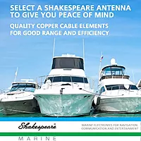 Shakespeare 5206-N White 8' Marine Antenna