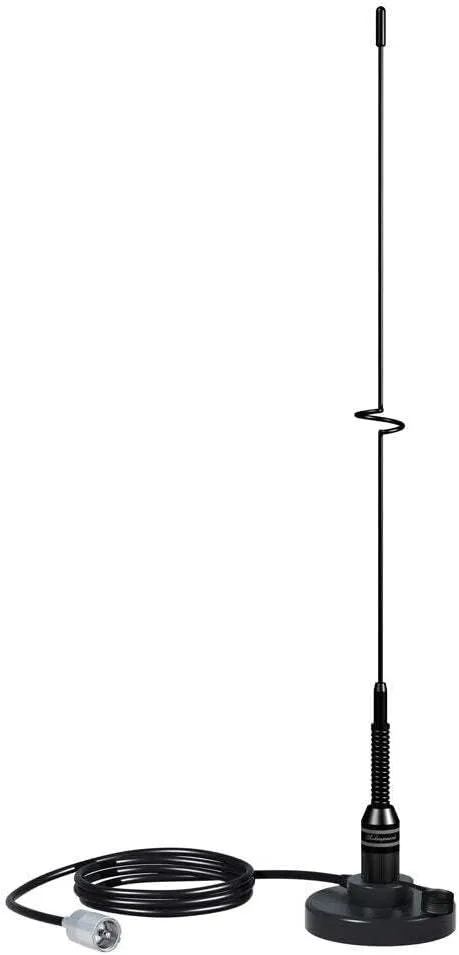 Shakespeare VHF 19" 5218 Black SS Whip Antenna - Magnetic Mount