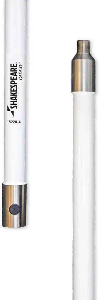 Shakespeare 5228-4 4-Feet Galaxy Antenna Extender with 1.5" Diameter,White