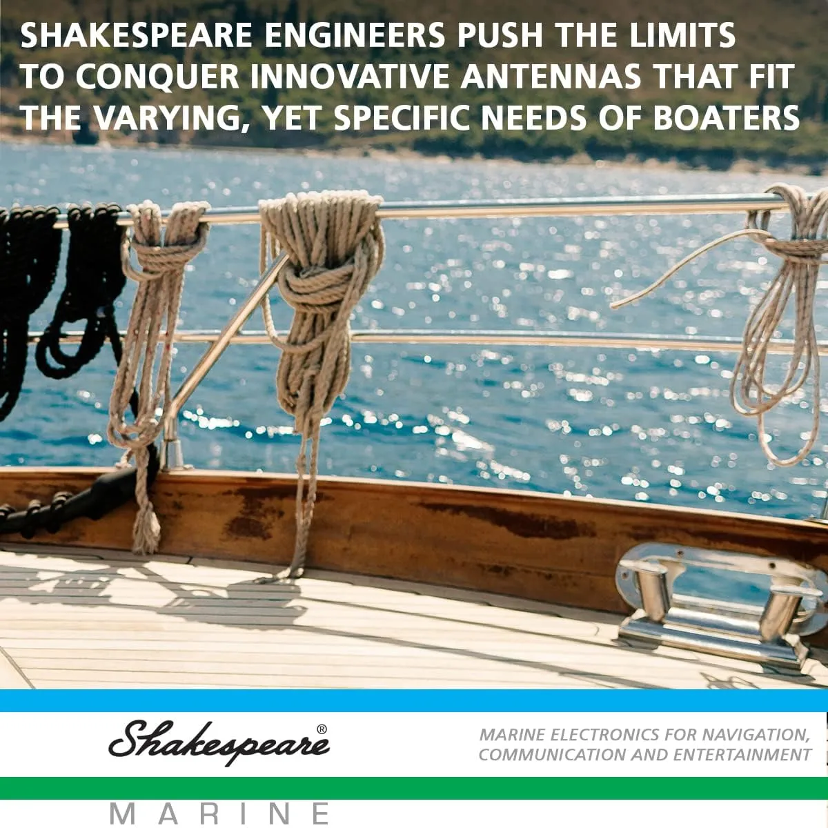 Shakespeare 5241-R Low Profile 3' VHF Marine Antenna Antenna Standard Packaging