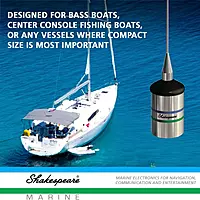 Shakespeare 5241-R Low Profile 3' VHF Marine Antenna Antenna Standard Packaging