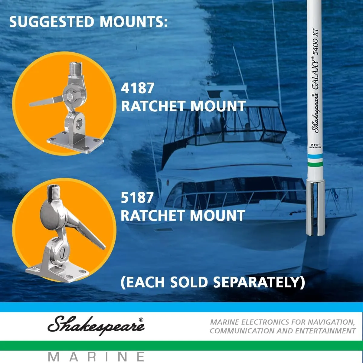 Shakespeare 5400-XT Galaxy 4' VHF Antenna - 3dB Gain