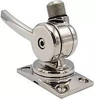 Shakespeare 6187 Sleek &amp; Compact Stainless Steel Rotatable 4-Way Ratchet Mount