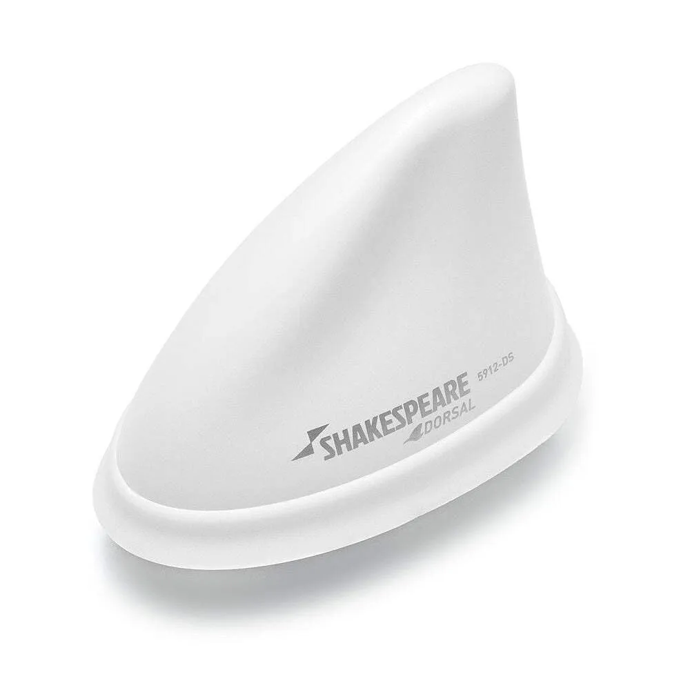 Shakespeare Dorsal Antenna White Low Profile 26' RGB Cable w/PL-259