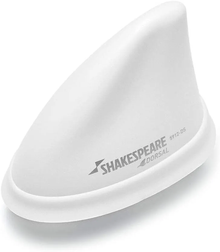 Shakespeare Dorsal Antenna White Low Profile 26' RGB Cable w/PL-259