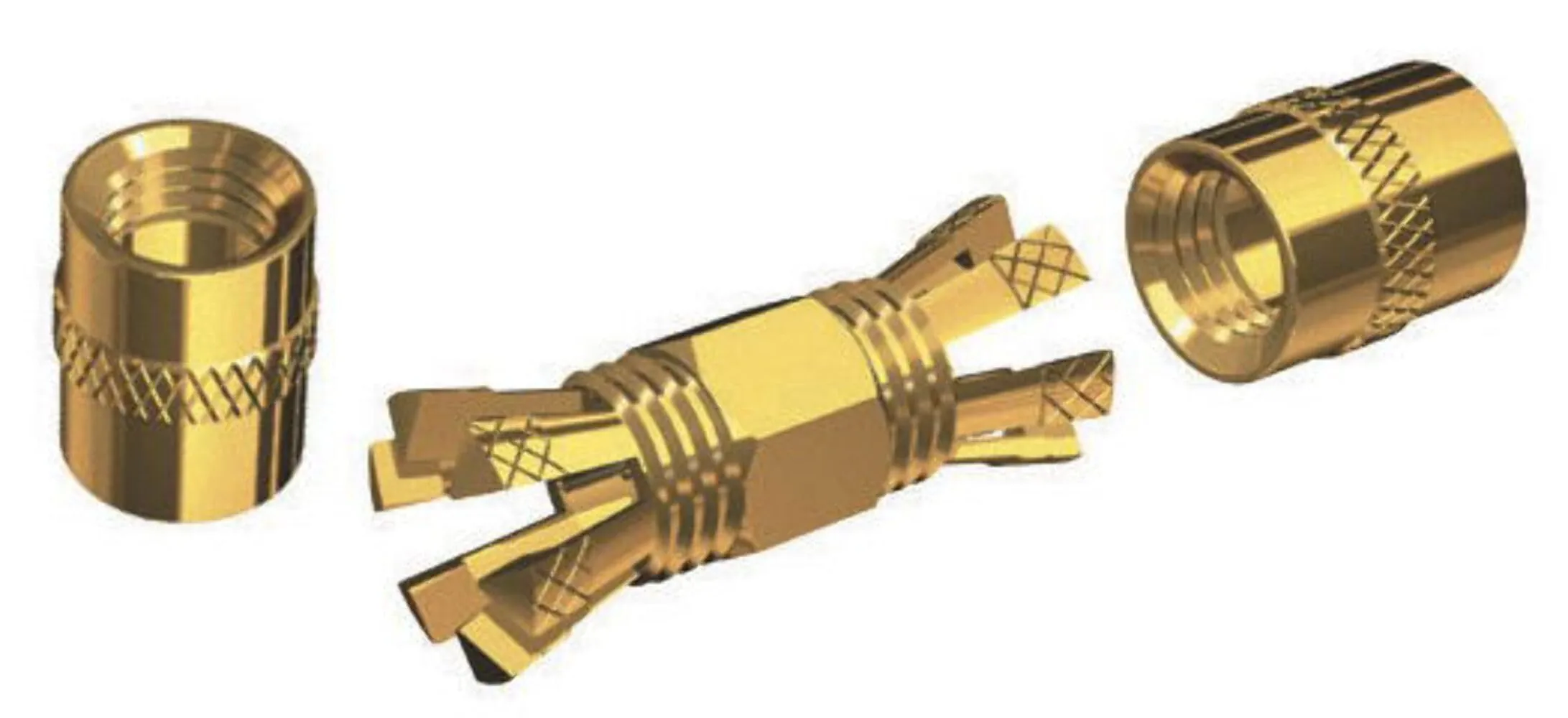 Shakespeare PL-258-CP-G Gold Splice Connector For RG-8X or RG-58 / AU Coax.