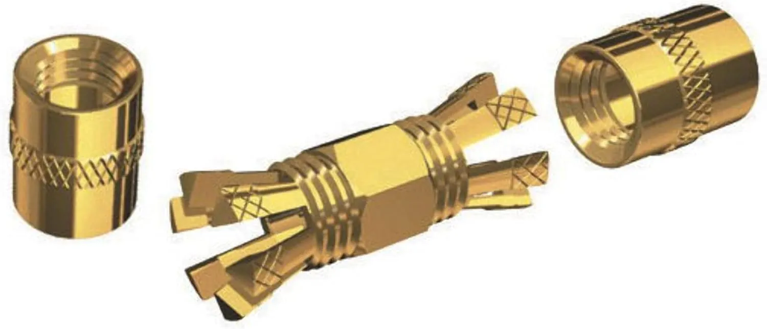 Shakespeare PL-258-CP-G Gold Splice Connector For RG-8X or RG-58 / AU Coax.