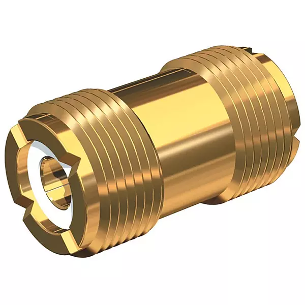Shakespeare PL-258-G Barrel Connector for PL-259-Ended Cables, Golden