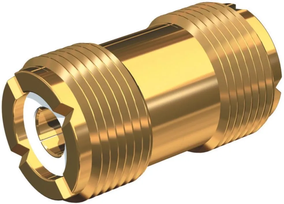 Shakespeare PL-258-G Barrel Connector for PL-259-Ended Cables, Golden