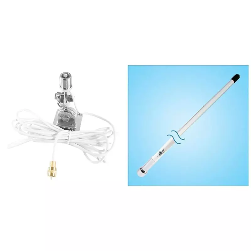 Shakespeare QCM-S QuickConnect Stainless Steel Mount and QC-4 QuickConnect VHF Antenna (4' VHF Marine Band 3dB)