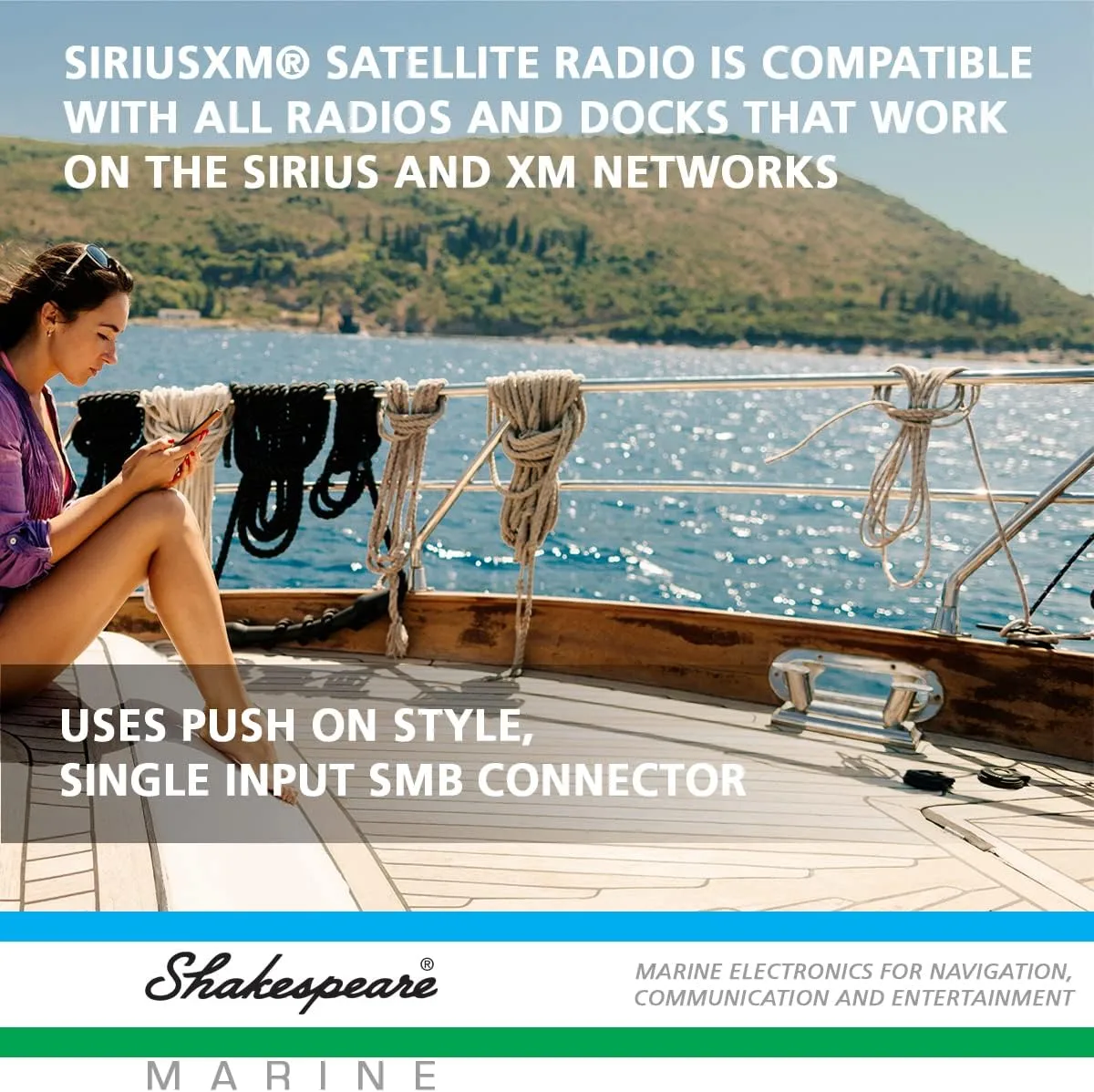 Shakespeare SRA-50 Galaxy SiriusXM Satellite Antenna, White