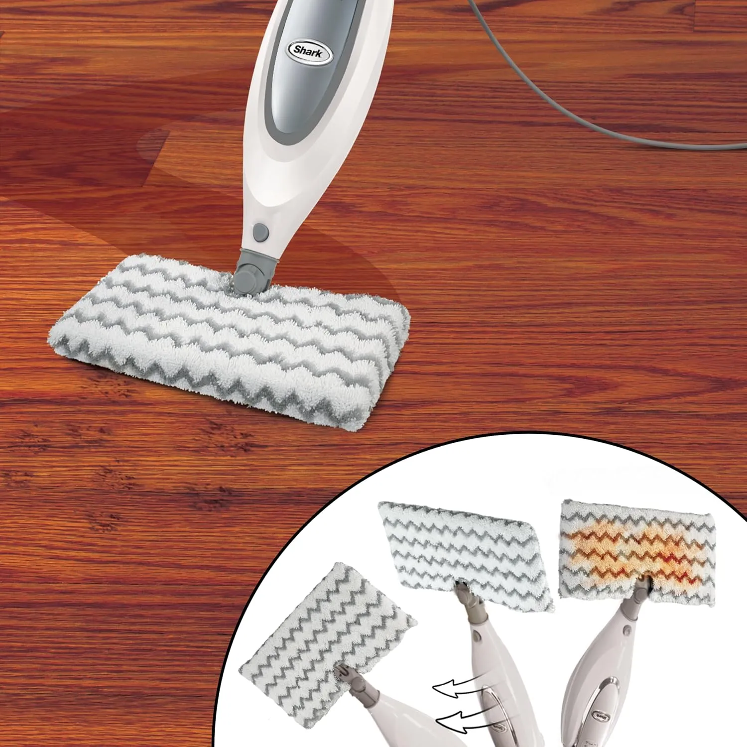 Shark Advanced Microfiber Washable & Reusable Cleaning Pads, Compatible with S3501 & S3601, Lifts & Locks in Dirt