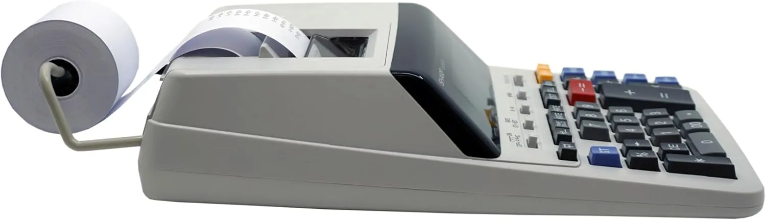 Sharp EL-2630PIII Printing Calculator, 12-Digit, Off White