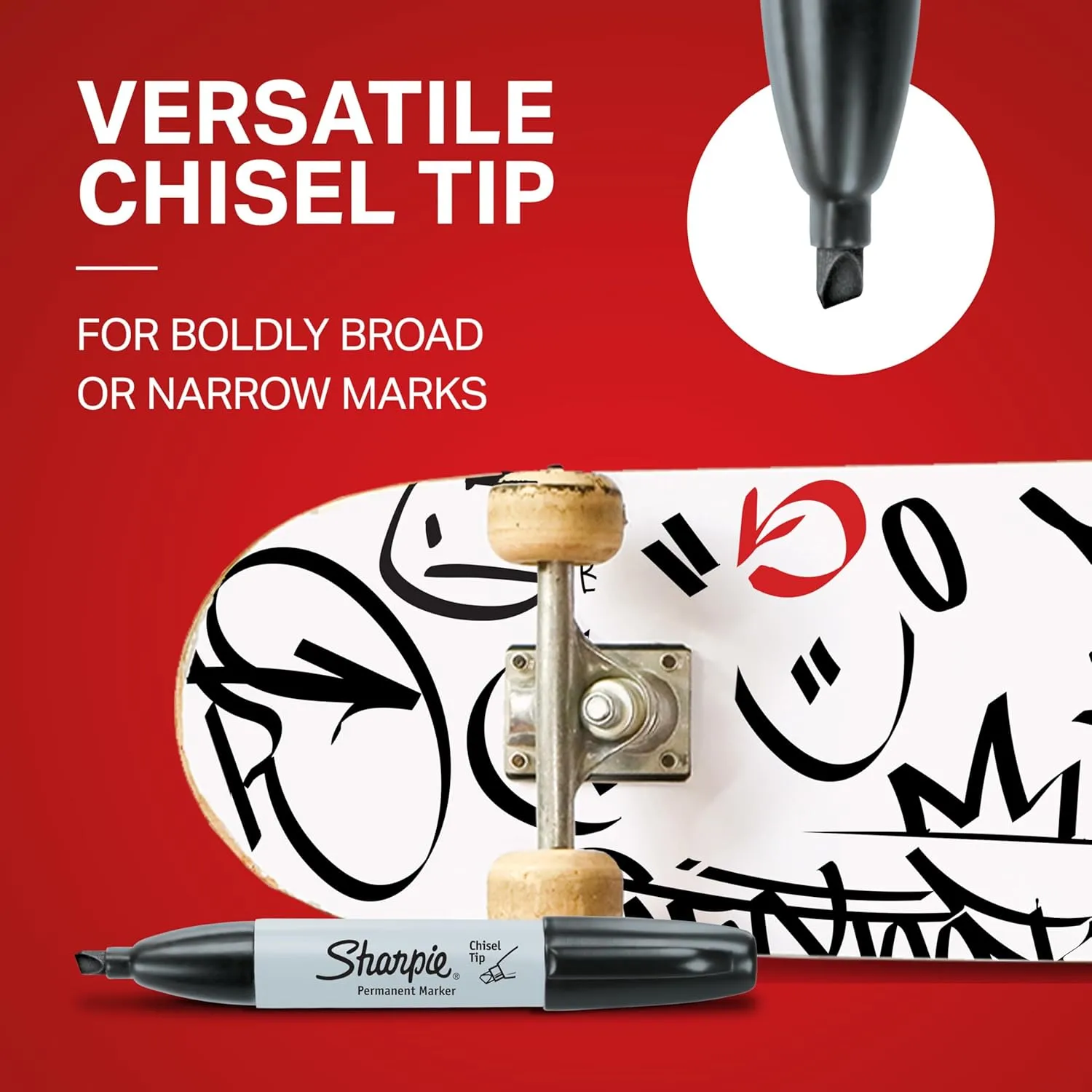 Sharpie Permanent Markers, Broad, Chisel Tip, 12-Pack, Blue (38203) Blue Broad Chisel 12 Count (Pack of 1) Markers